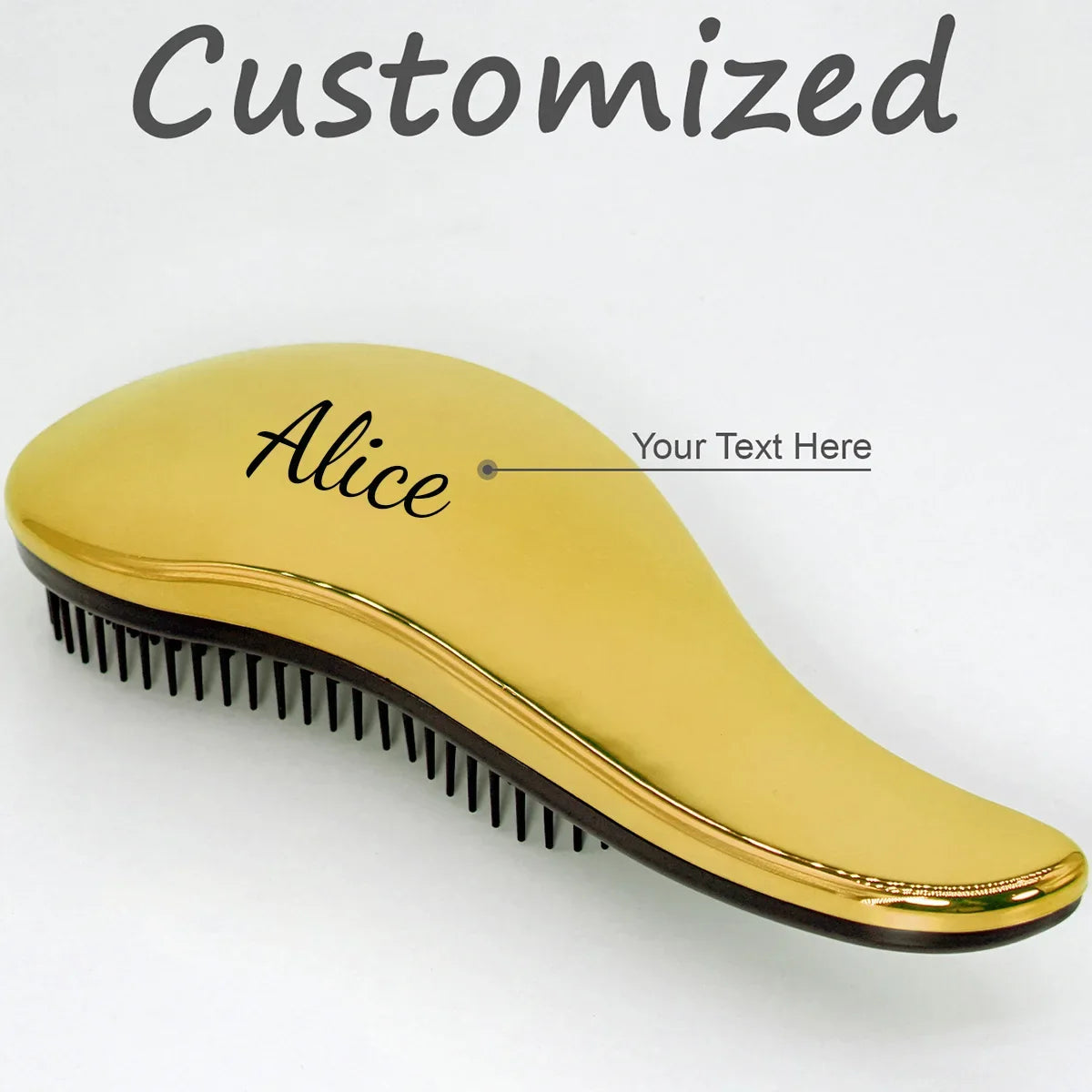 1pc Mini Personalised Magic Detangling Comb Anti-static Massage Tangle Detangle Hairbrush Custom Comb Barber Hair Styling Tool