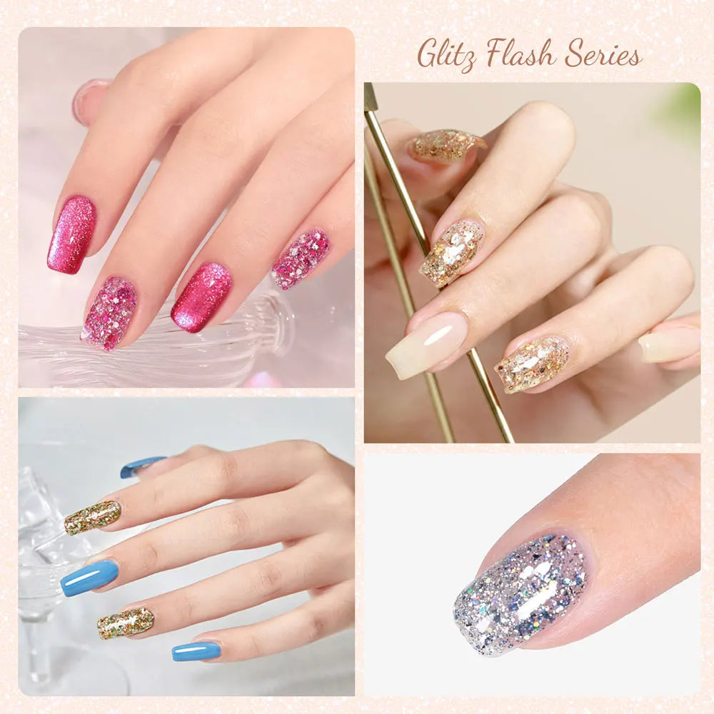 CANNI VIP Kit Hema Free Nail Gel Polish Crystal Cat Eye Sparkle Diamond Semi Permanent Soak Off UV LED Gel Varnish 9ml*8pcs