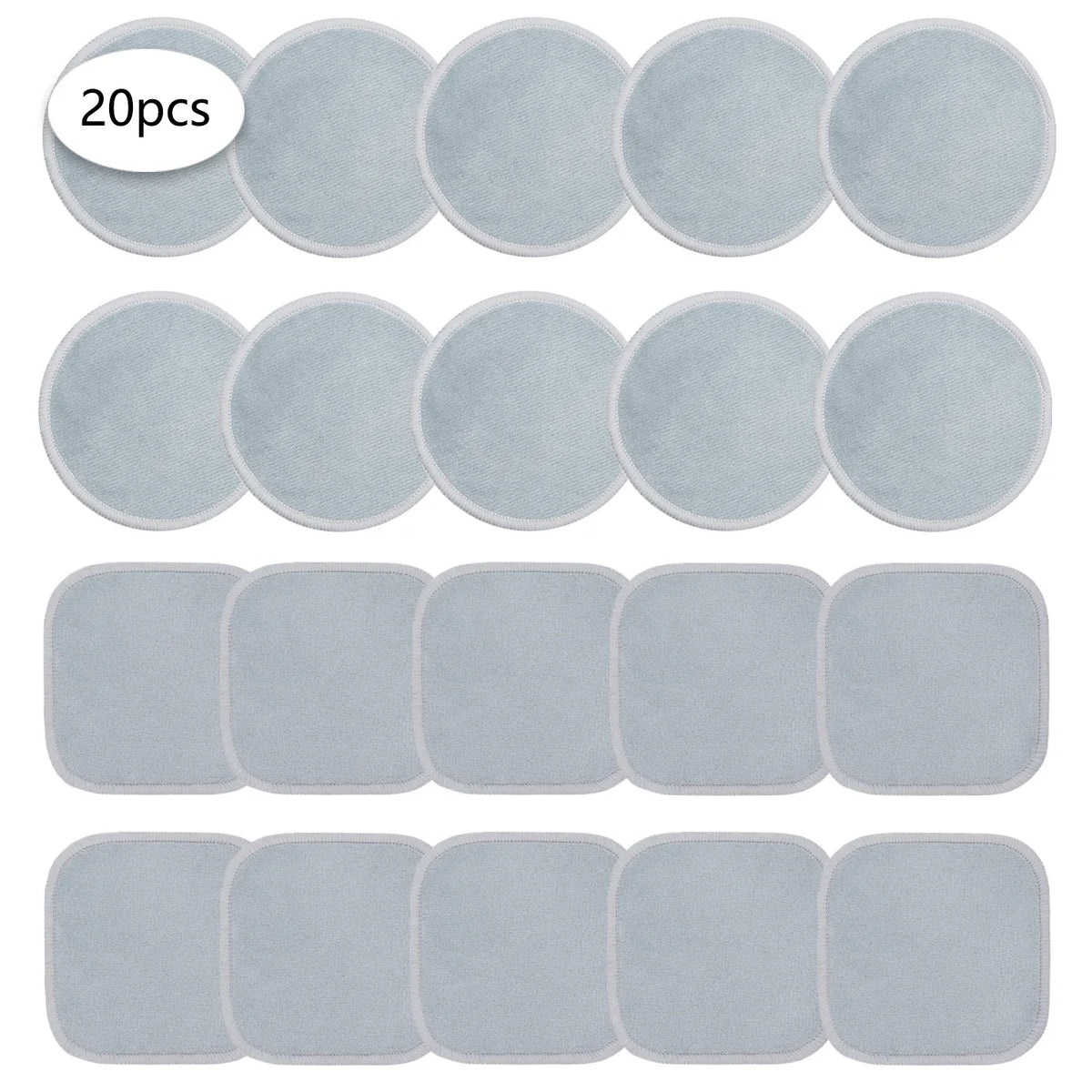 10/20/30 Reusable Makeup Remover Pads, a Gentle Facial Cleansing Sponge Suitable for All Skin Types, Odorless, Beauty Tool