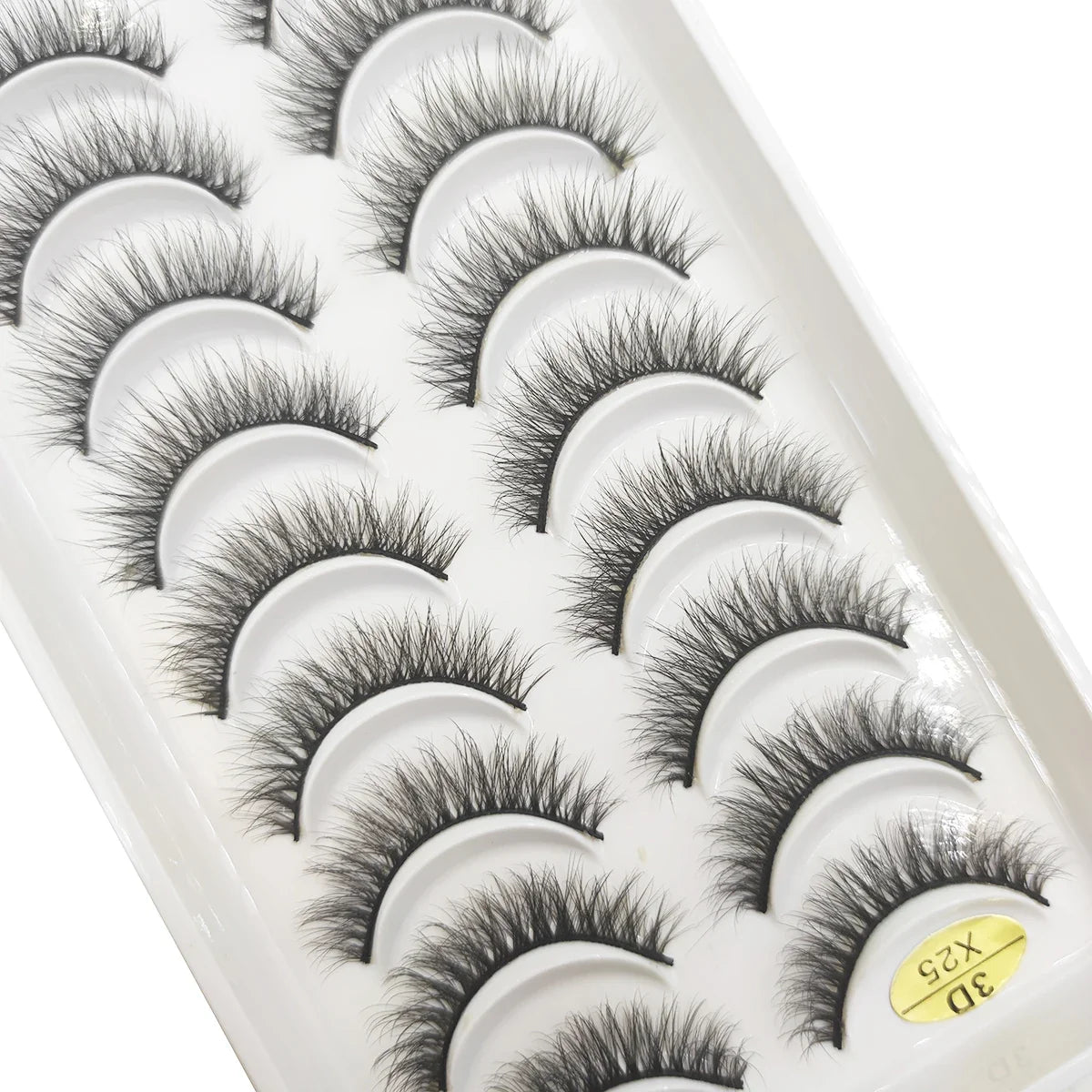 20 Style 10 Pairs Natural 3d Mink Lashes Soft False Eyelashes Cross Messy Dense Eye Lashes Extension Makeup Faux Cils Maquillaje