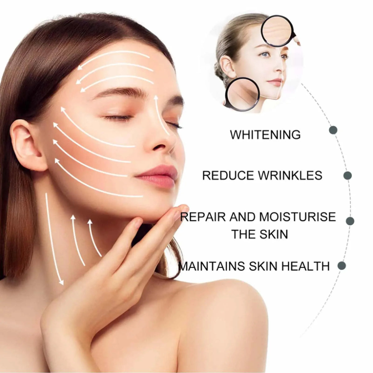Collagen Firming Face Serum W-rinkles Removal Firming Lifting Anti A-ging Fade Fine Lines Essence Brighten Moisturizing Serum