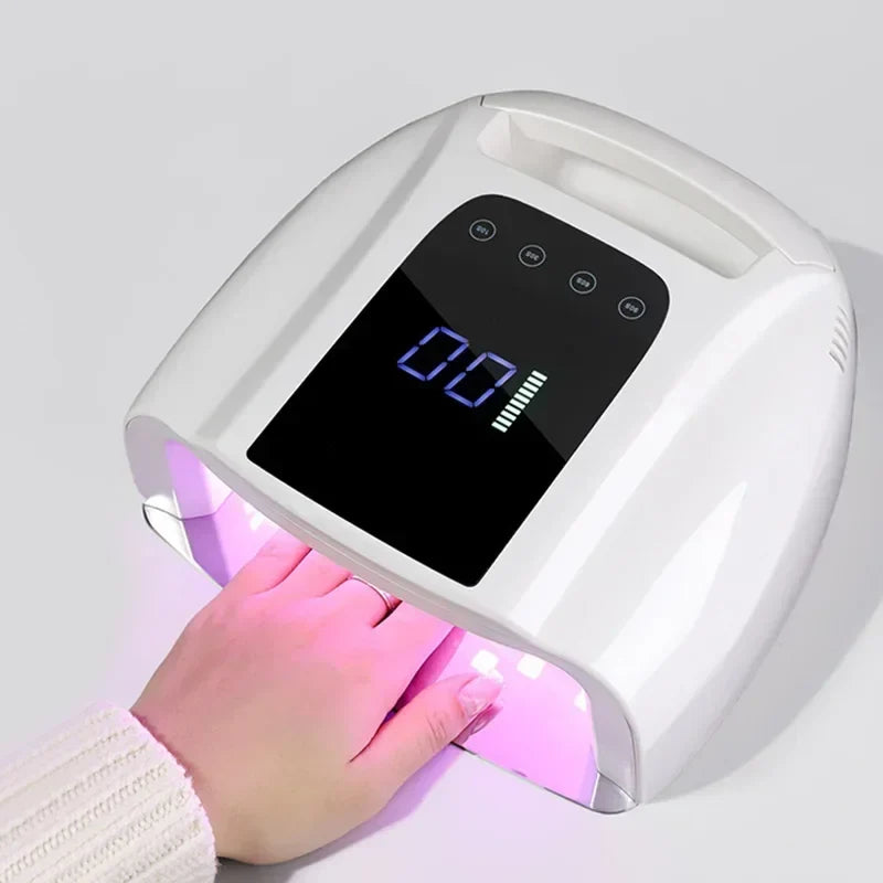 96W Rechargeable Nail Lamp Cordless Gel Polish Dryer UV Light for Nails Manicure Light Wireless Nail UV LED Lamp