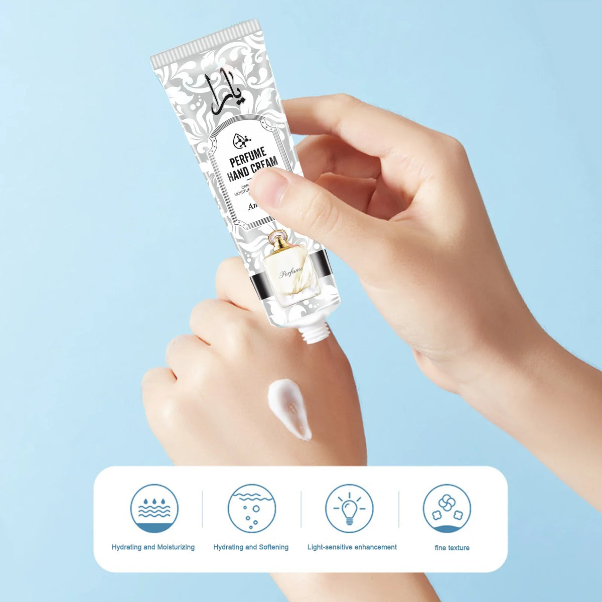 Amococo Perfume Hand Cream Set Moisturizing Hand Lotion Gift Box For Women Travel Size Hand Care Kit