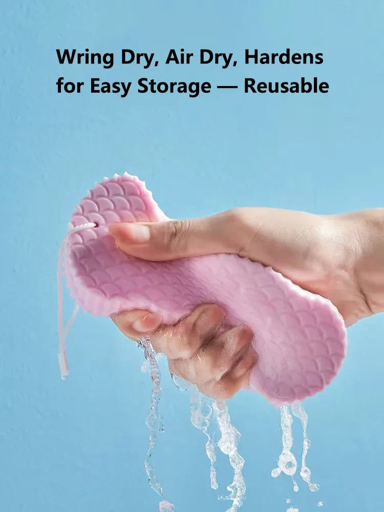 3D Magic Children Bath Sponge Body Exfoliating Dead Skin Sponge Massager Cleaning Shower Brushes Peeling Sponge Artifact