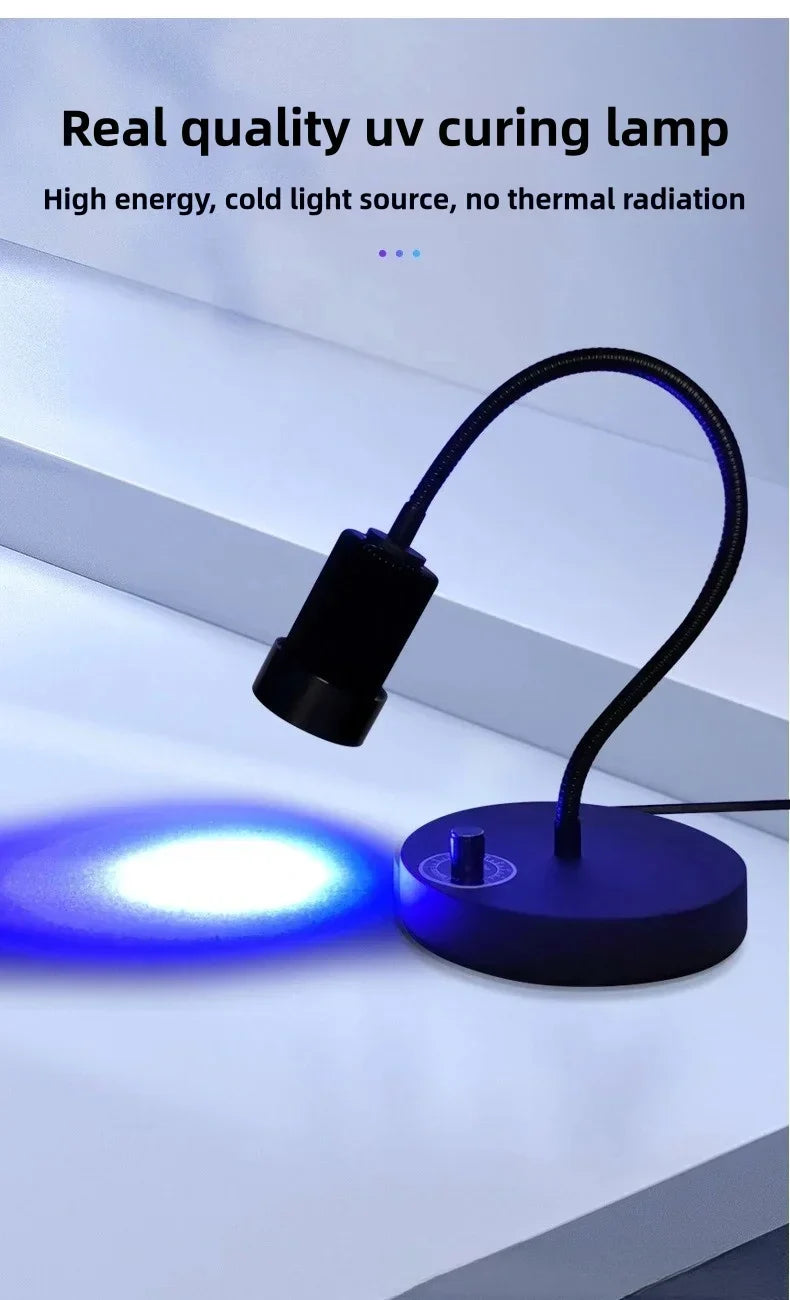 600W 395nm 405nm Ultra High Intensity UV Curing Lamp Shadowless Glue Drying UV Light  Glue Resin Ink Paint LCD Screen Curing