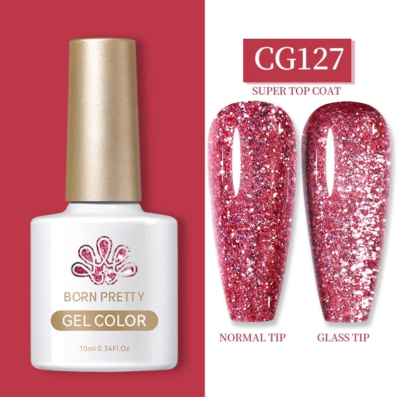 BORN PRETTY 10ml Clear Blooms Gel Polish UV LED Soak Off Nail Art Polish for Spreading Effect Marble Nail Polish Gel Painting