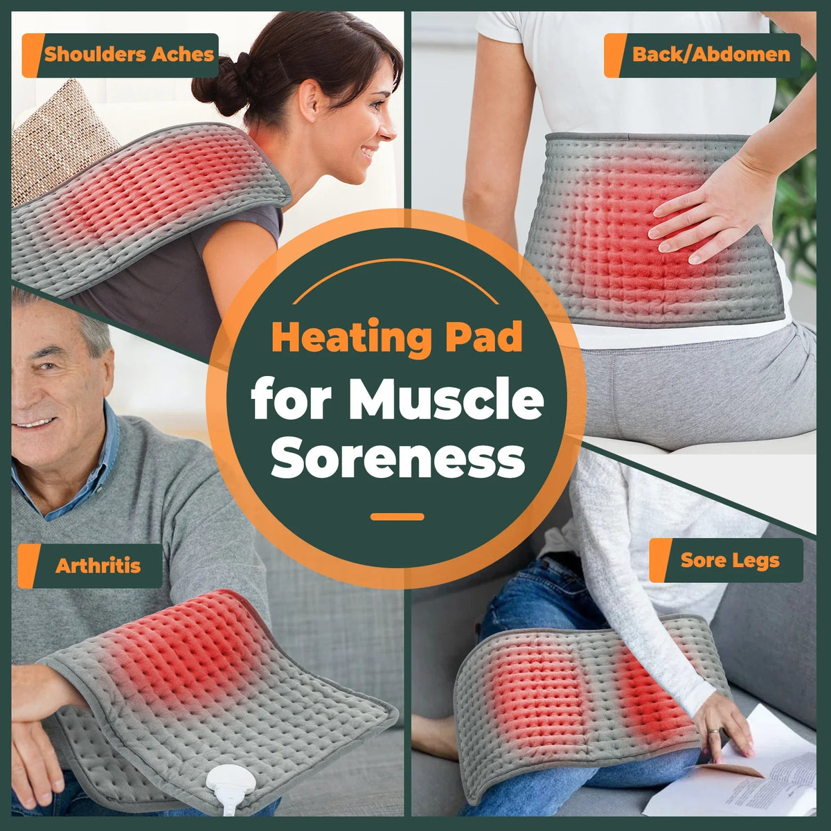 Electric Heating Pad Home Thermal Blanket Multi-functional Adjustable Timing Cushion Cold Warming Heated Mat for Office Home