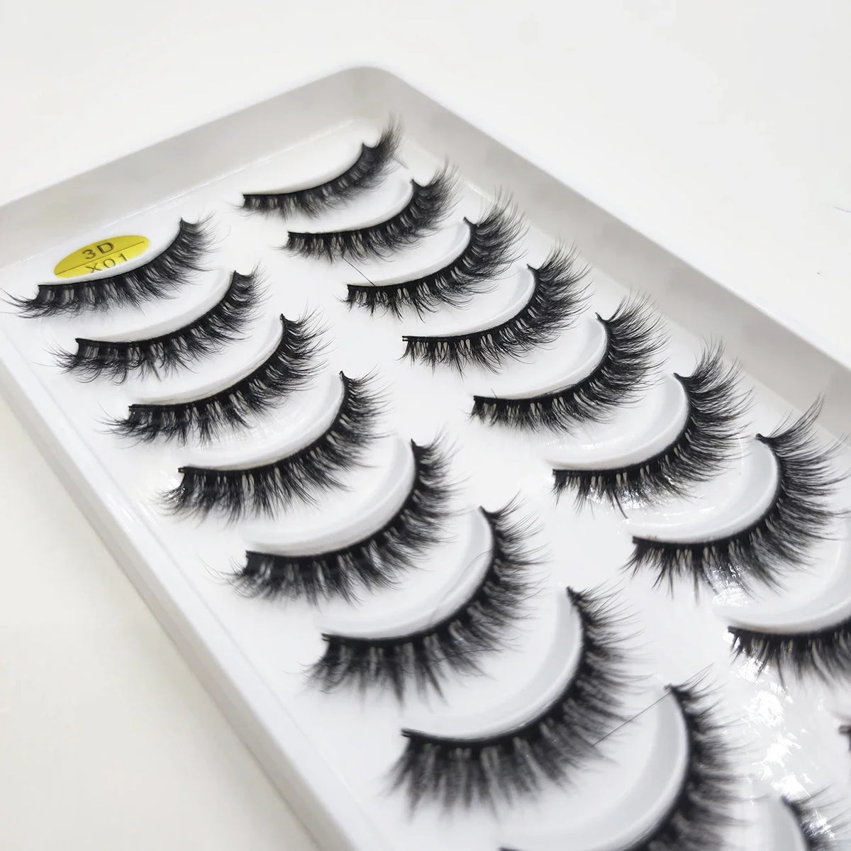 20 Style 10 Pairs Natural 3d Mink Lashes Soft False Eyelashes Cross Messy Dense Eye Lashes Extension Makeup Faux Cils Maquillaje