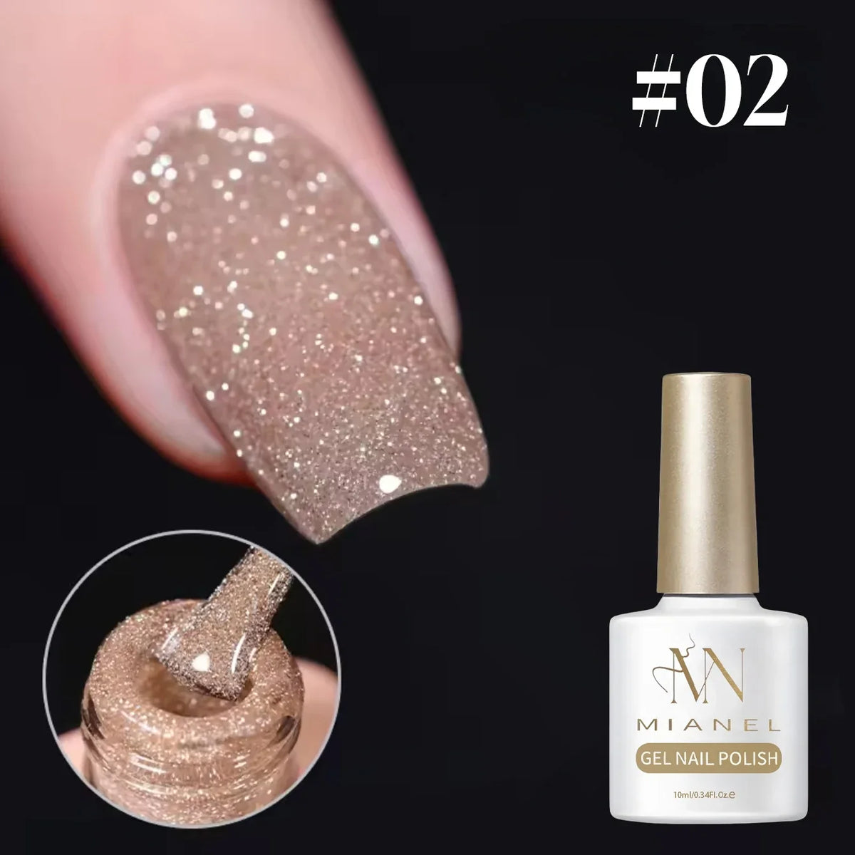 1-12pcs Wine Red Flash Crushed Strobe High Density Diamond Glitter Gel Nail Polish Black Nails Red Nails White Nails