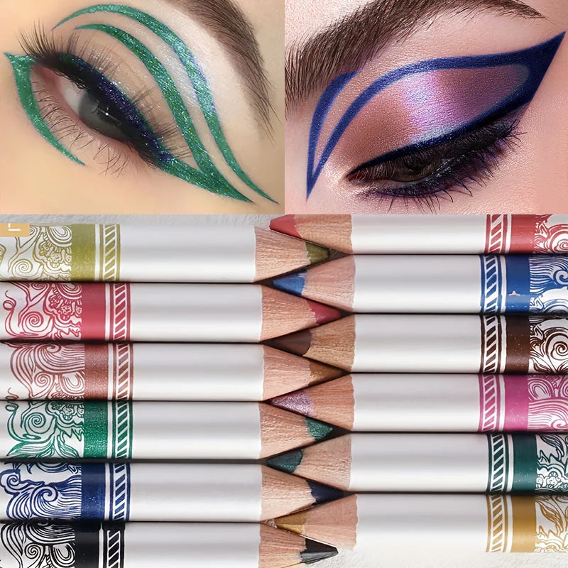 12 Color Cream Eyeliner Pen Easy To Color Anti Sweat High Pier Pencil Women's Daily Makeup Accessories