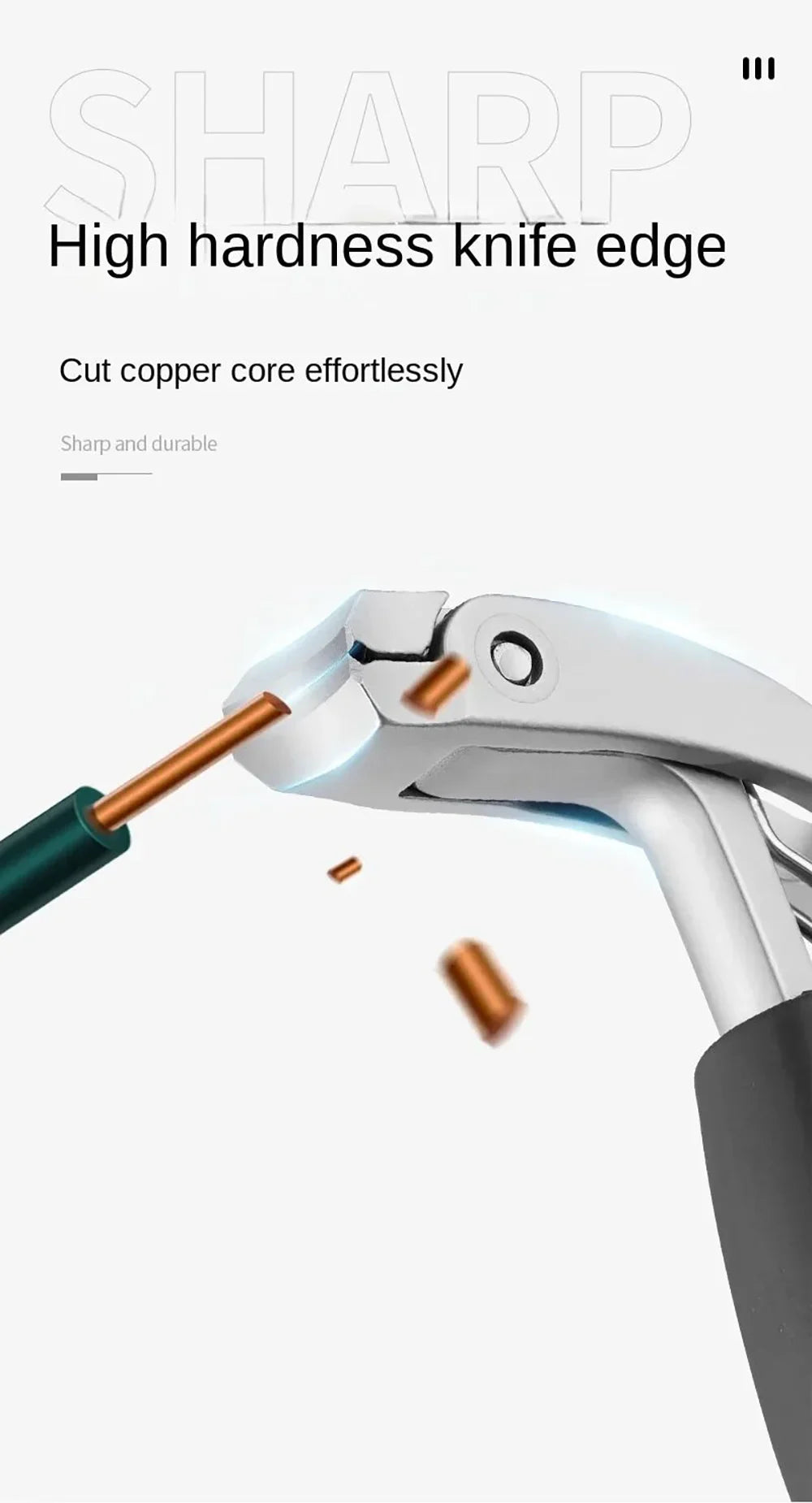 Heavy-Duty Nail Clippers Wide Jaw Opening Fingernail Clipper Thick Hard Toenail Cutter Inclined Arc Blade Manicure Scissor Tools