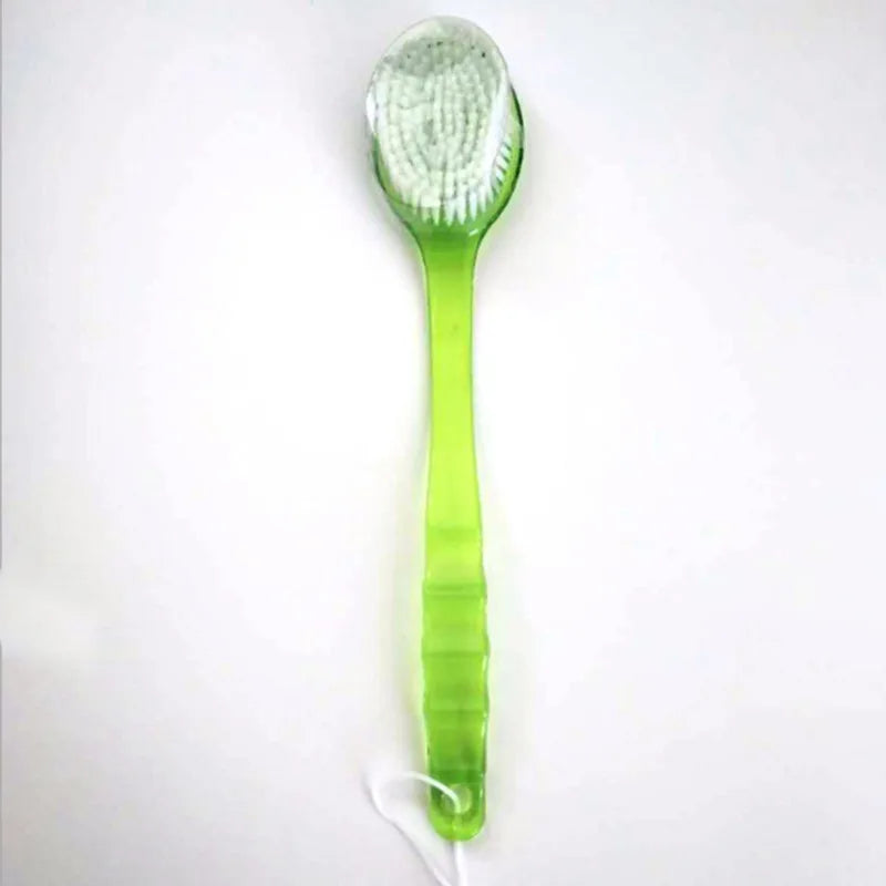 1Pc Long Handle Bath Brush Soft Hair Bath Brush Back Ball Brush Bathroom Body Brushes Mud Back Scrubber Shower Massage Brushes