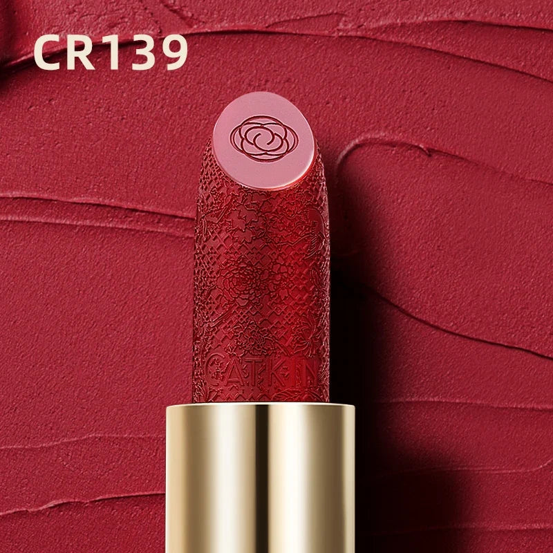 CATKIN Summer Palace Lipsticks Semi-Matte Lipstick Long Lasting for 24H，Lightweight Soft and Ultra Hydrating Lipsticks