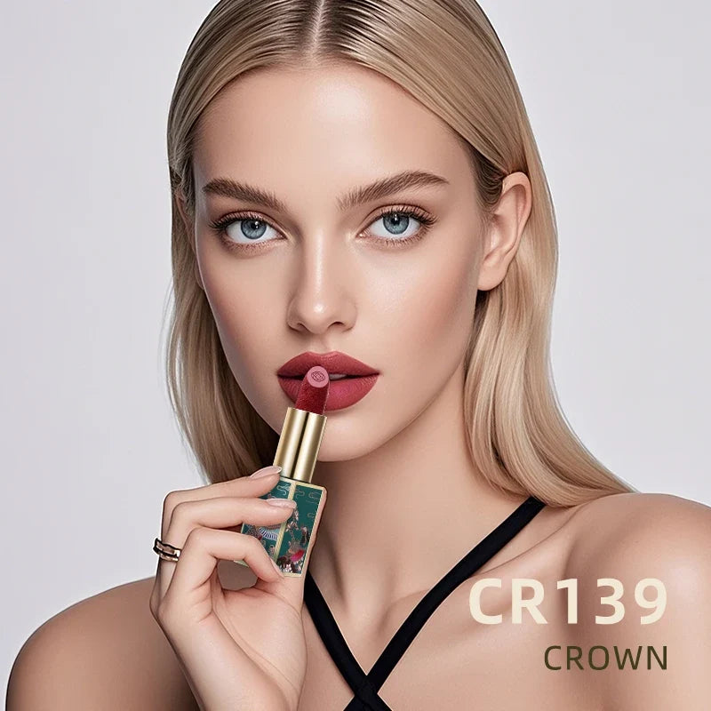 CATKIN Summer Palace Lipsticks Semi-Matte Lipstick Long Lasting for 24H，Lightweight Soft and Ultra Hydrating Lipsticks