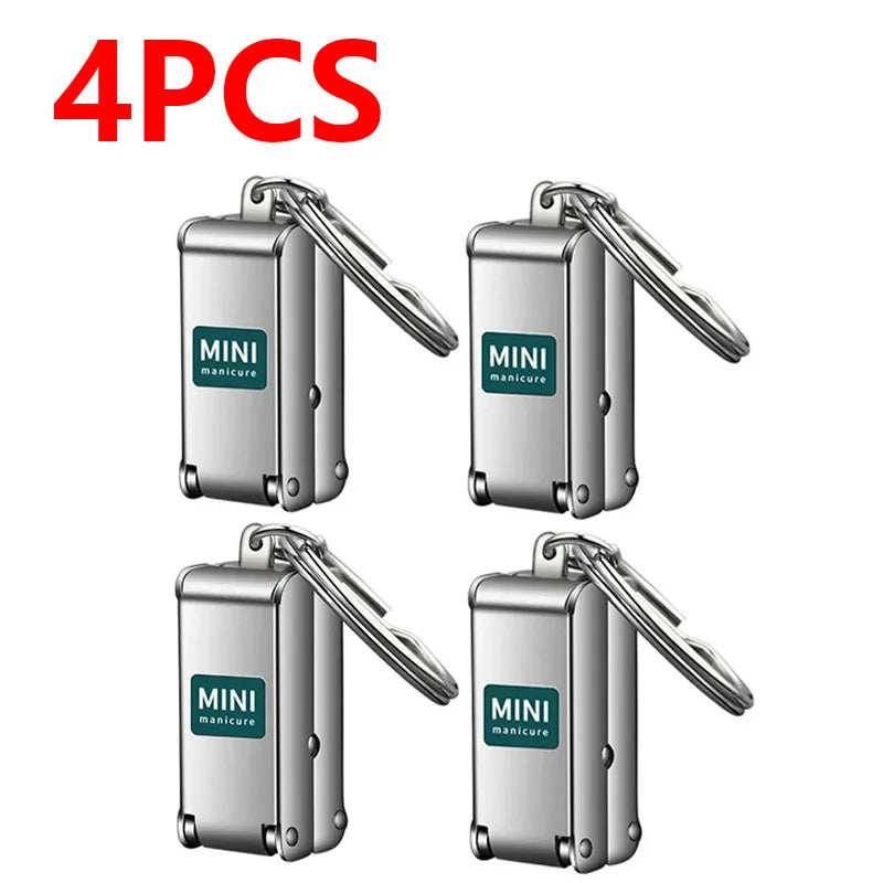 '-2026New Products，1-4pcs Nail Clippers Collapsible Portable Travel Fingernail Nail Scissors Cutter Stainless Steel ManicureTools