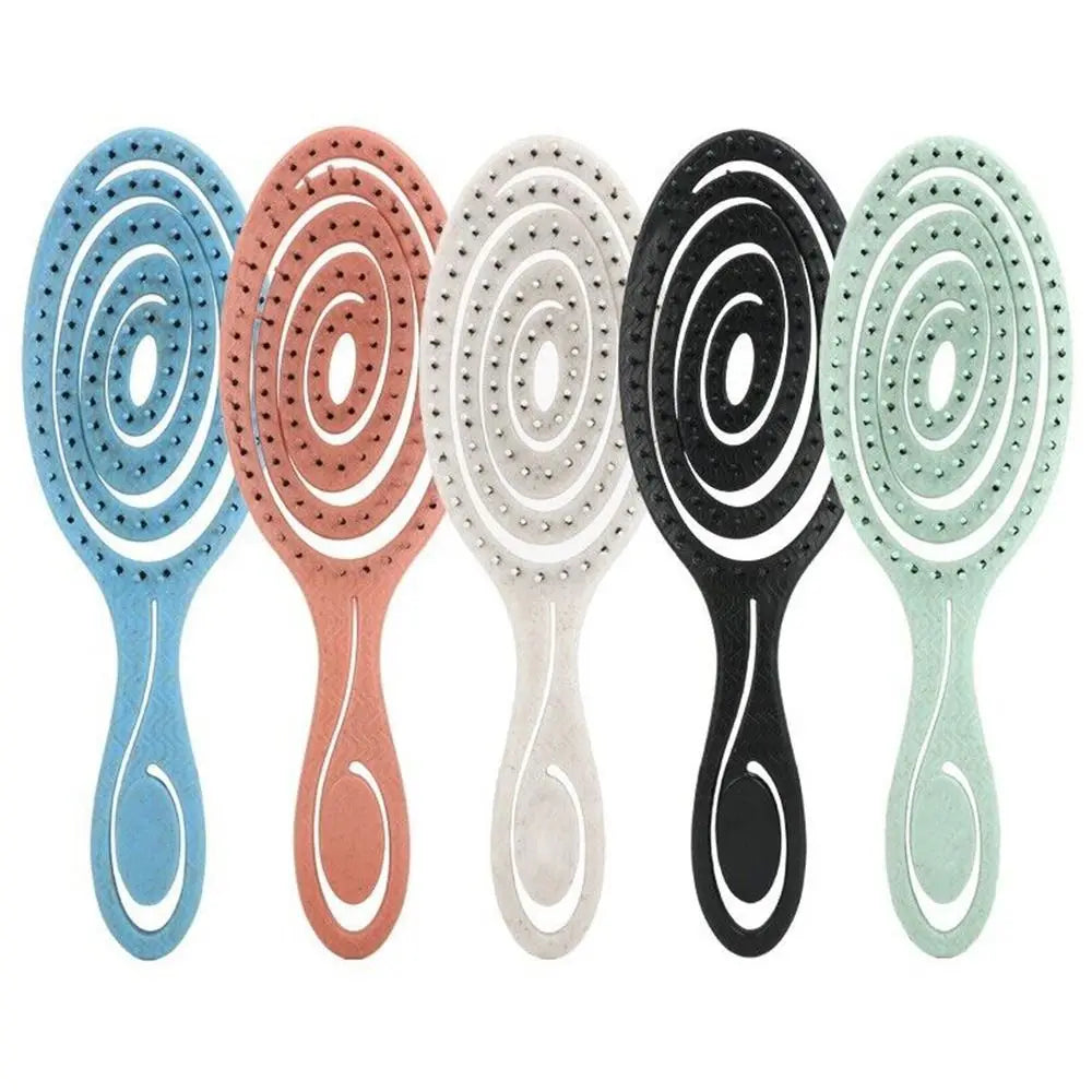 Flexible Hairdressing Styling Comb Soft Pins Massage Comb Hair Combs Wet and Dry Hair Brush
