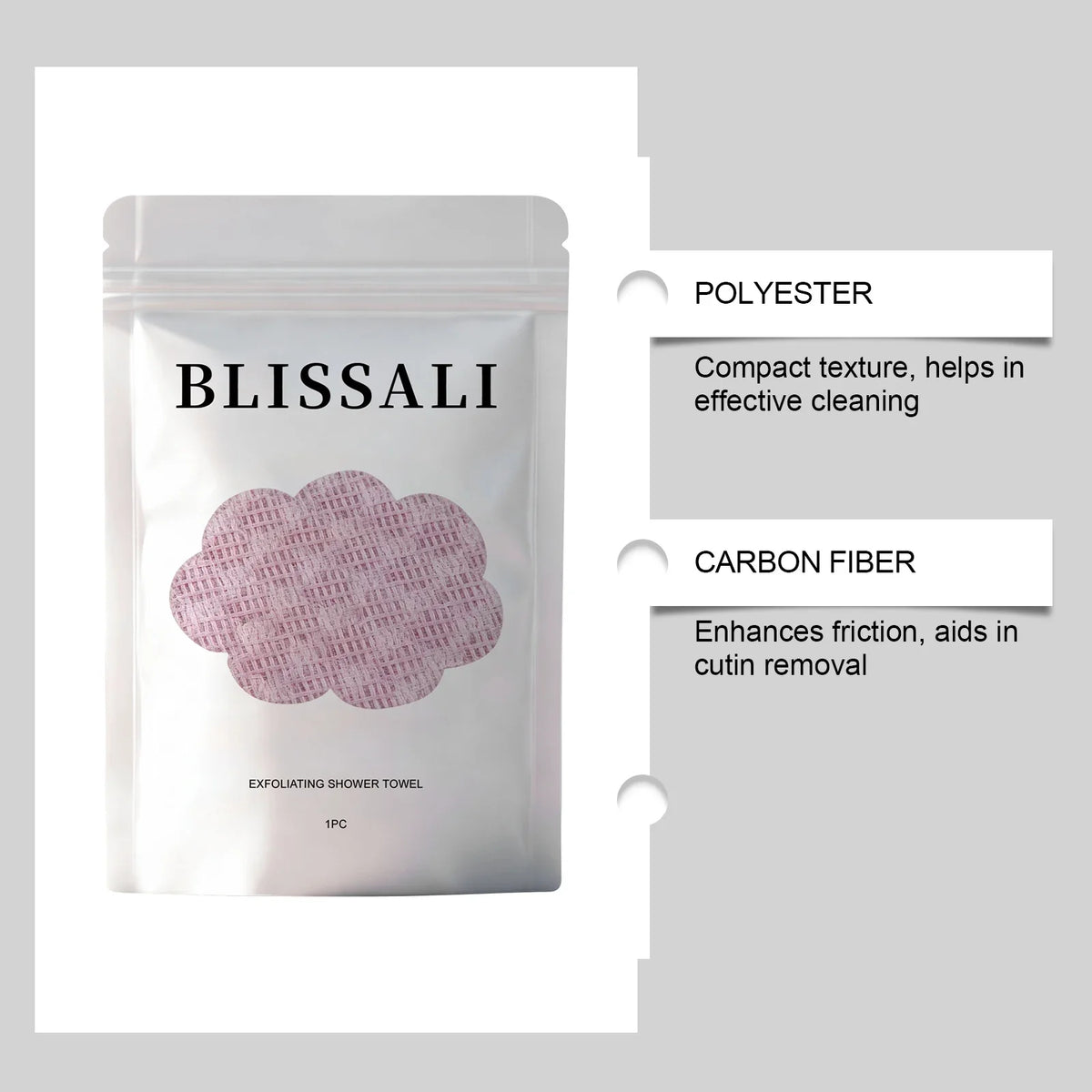 Back Scrubbing Towel Durable Exfoliating Body Towel Cleansing Skin Polishing Cloth Oil Control Dirt Removal Bath Accessories