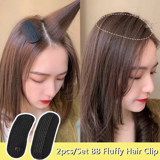 2/4/8pcs Fluffy Invisible Hair Clip for Volume Front Hairline Puff Cushion Perfect for Bun Styling Adding Women’s Hair Styling