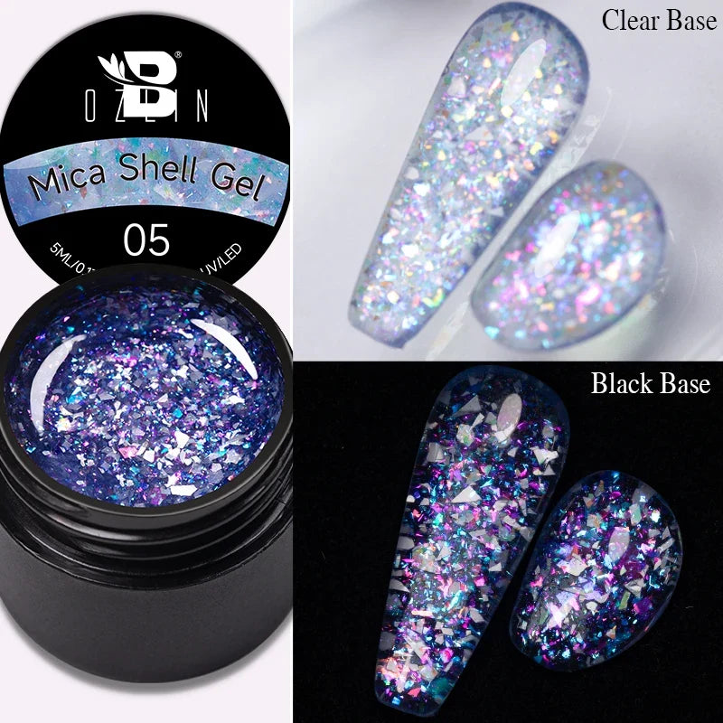 AWStorG 5ML Super Silver Metallic Gel Nail Polish Metal Effect Painting Gel Chromes Varnis Semi Permanent for Nail DIY