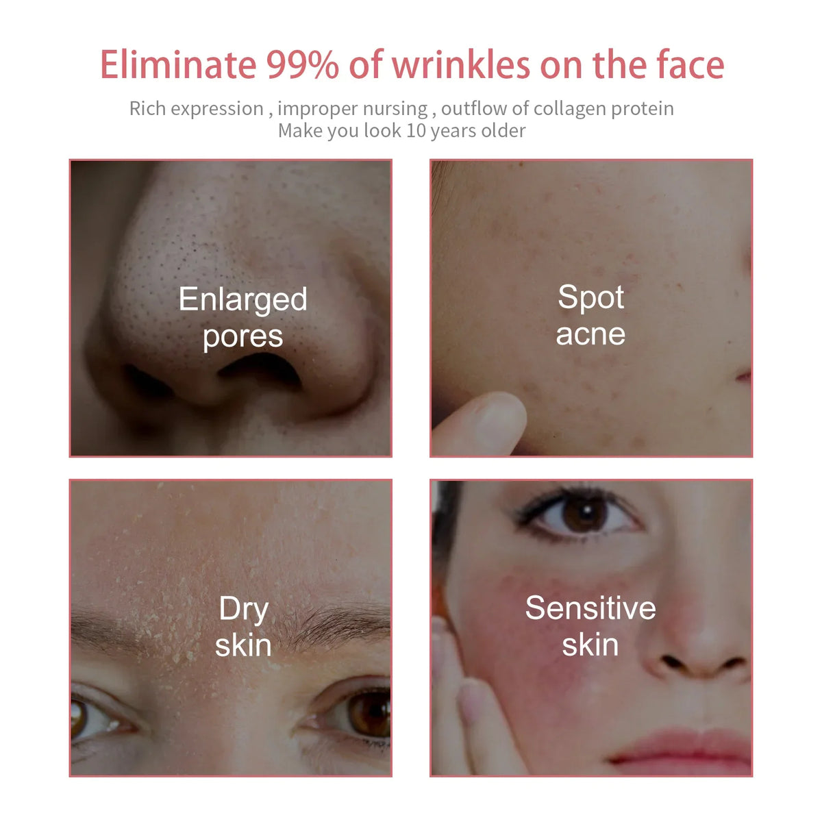 5 in 1 Facial Cleansing Mousse Hyaluronic Acid Hydrating Foam Cleanser Pore Shrink Pores Moisturizing korea Face Skin Care