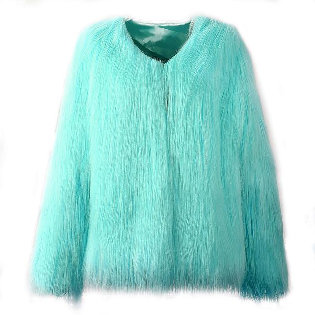 Prism Wellness Womens Washable Faux Fur Fox Coat