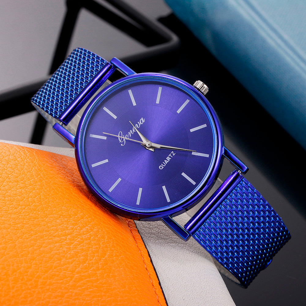 Casual Quartz Mesh Dress Watch