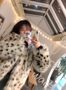 Prism Wellness Printed Faux Fur Coat