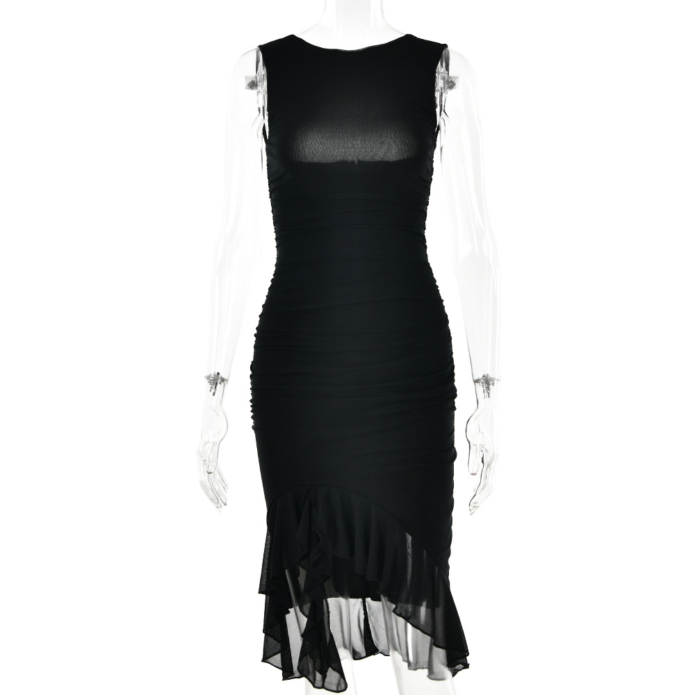 Chic Sleeveless Midi Dress