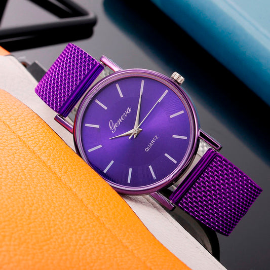 Casual Quartz Mesh Dress Watch