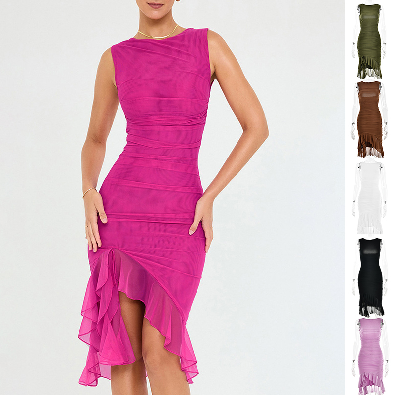 Chic Sleeveless Midi Dress