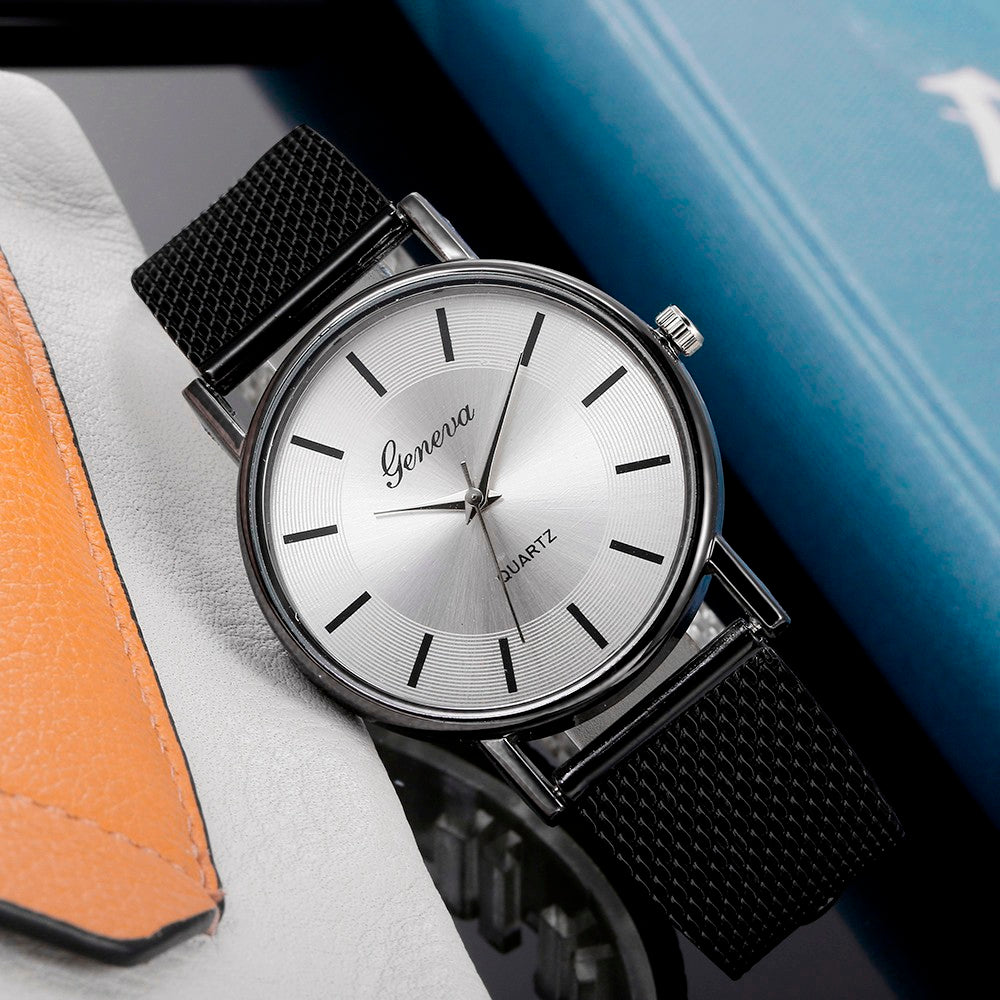 Casual Quartz Mesh Dress Watch
