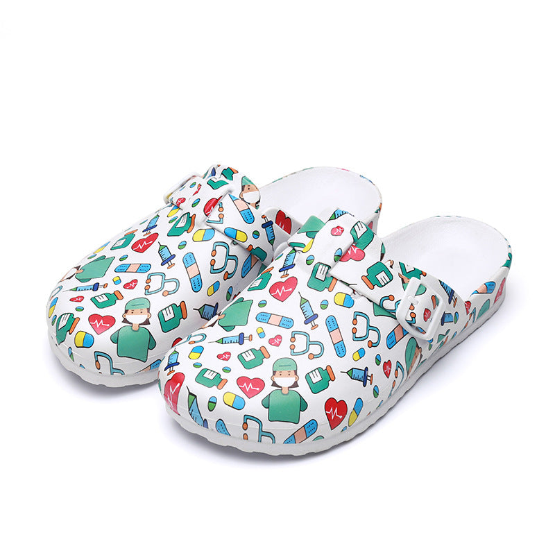 Breathable Non-Slip Printed Slippers