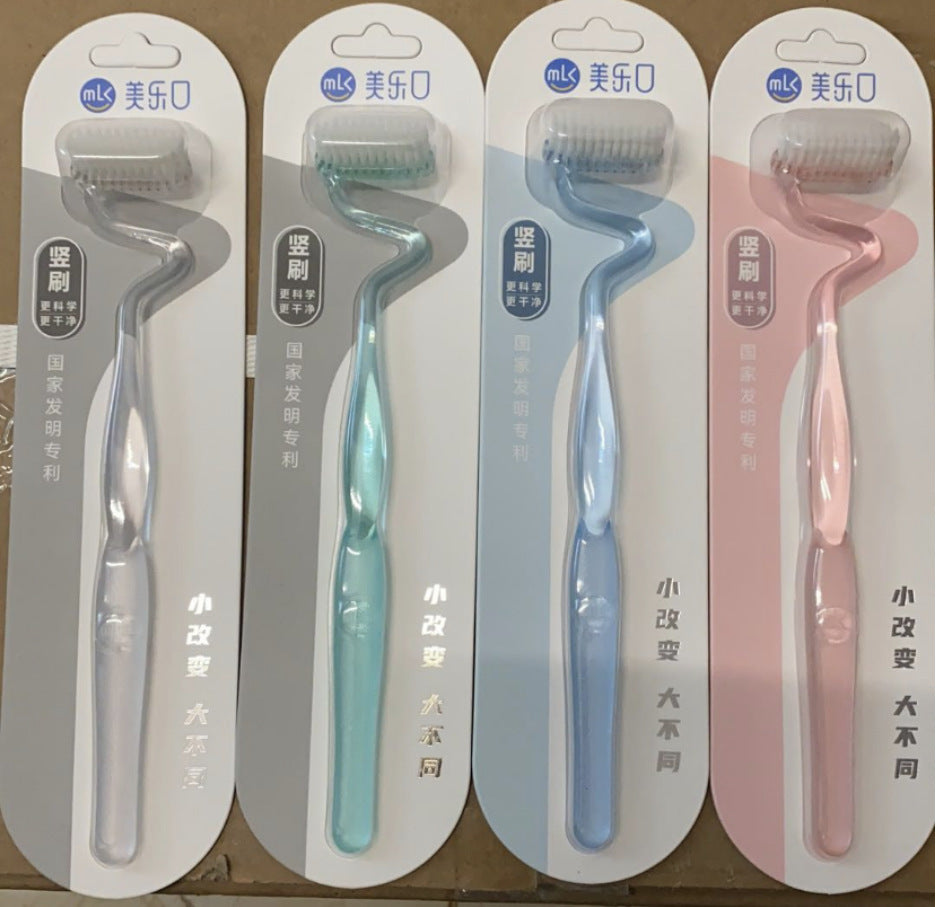 Prism Wellness S-Shape Soft Bristle Toothbrush for Adults